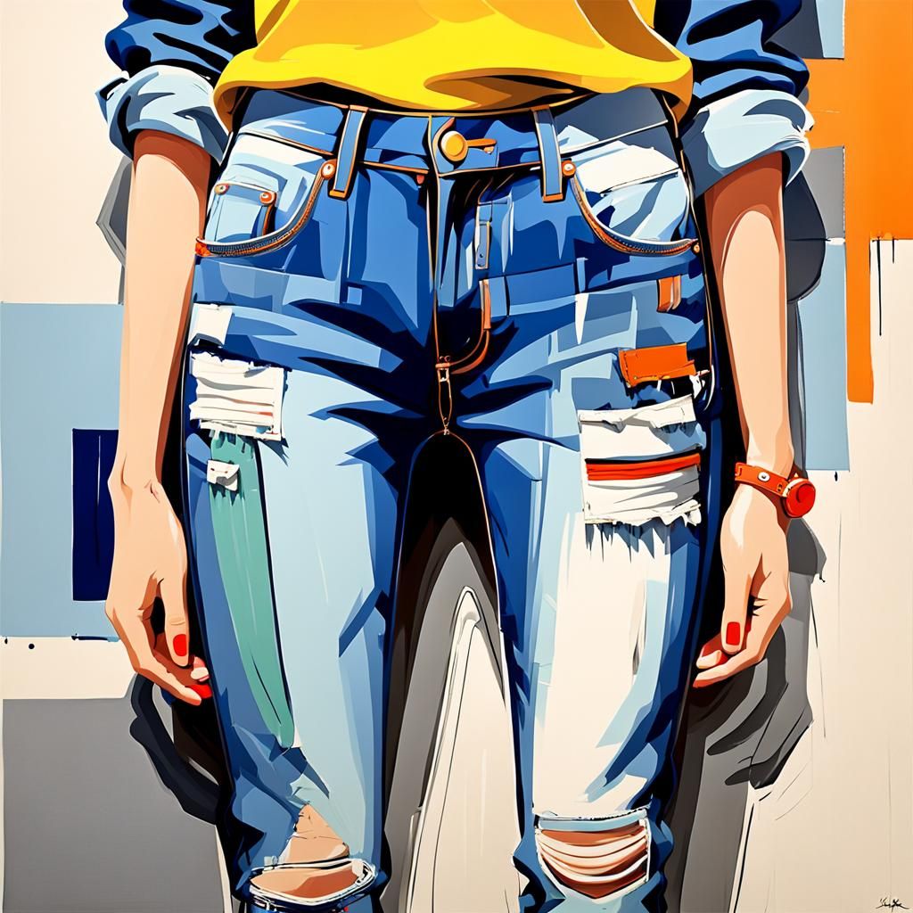 Abstract Art with Complementary Colors