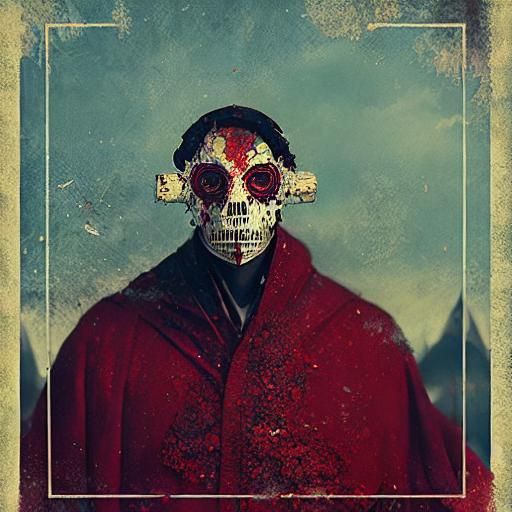 Overlord Mixed Media Screen Print Art