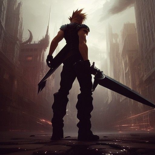 Final Fantasy VII Dark Fantasy Concept Art