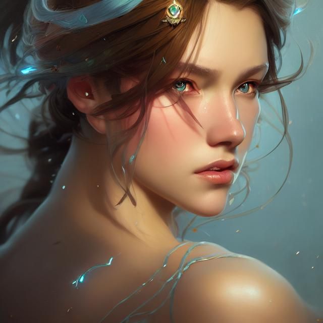 Detailed Portrait of a Beautiful Princess