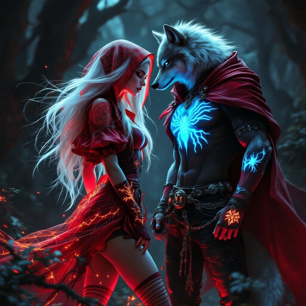 Gothic Red Riding Hood in Wonderland