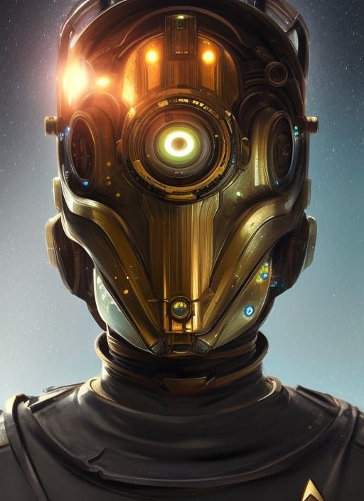 Steampunk Borg Portrait in High Resolution