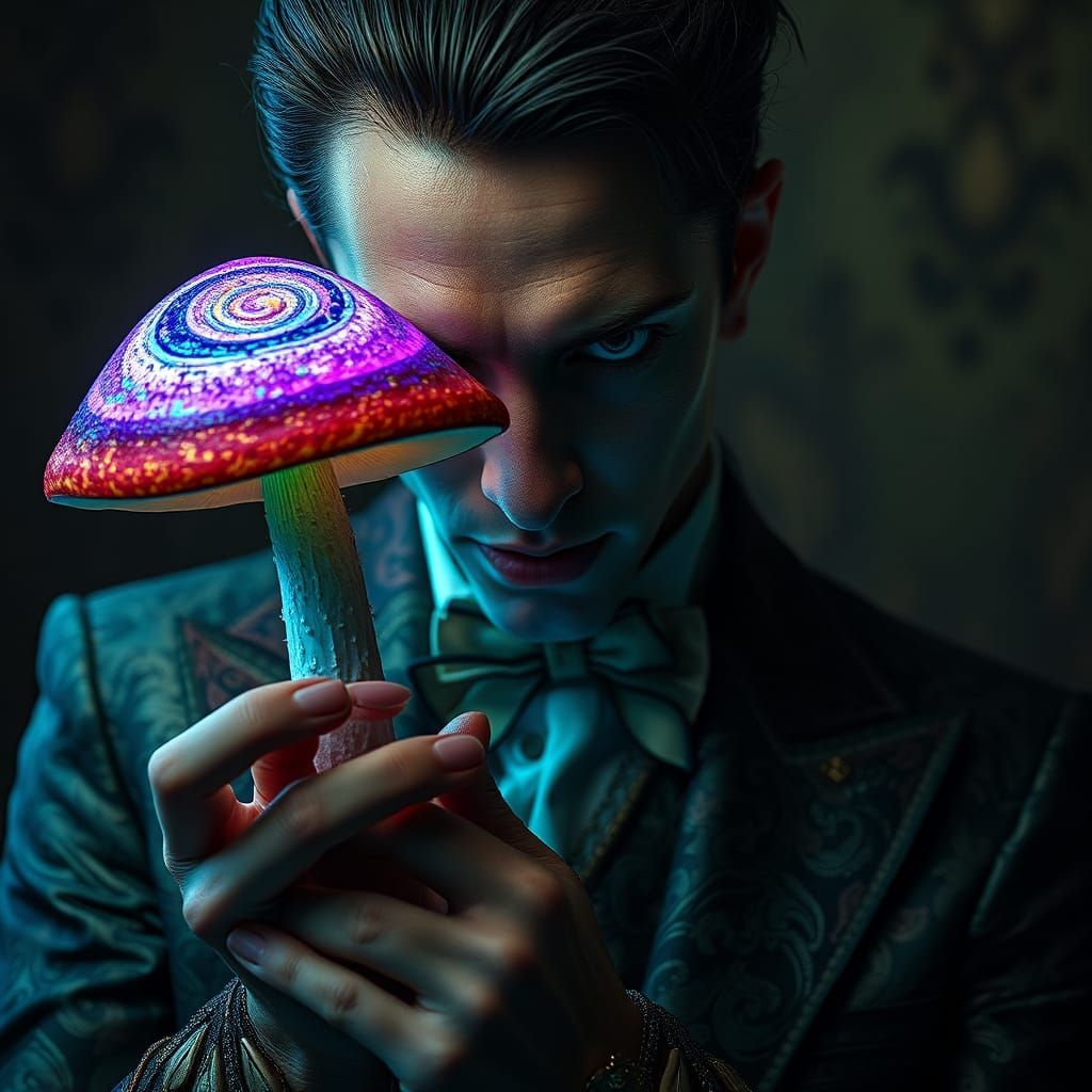 Hallucinatory Euphoria: Fashion Meets Madness in Biomechanic...