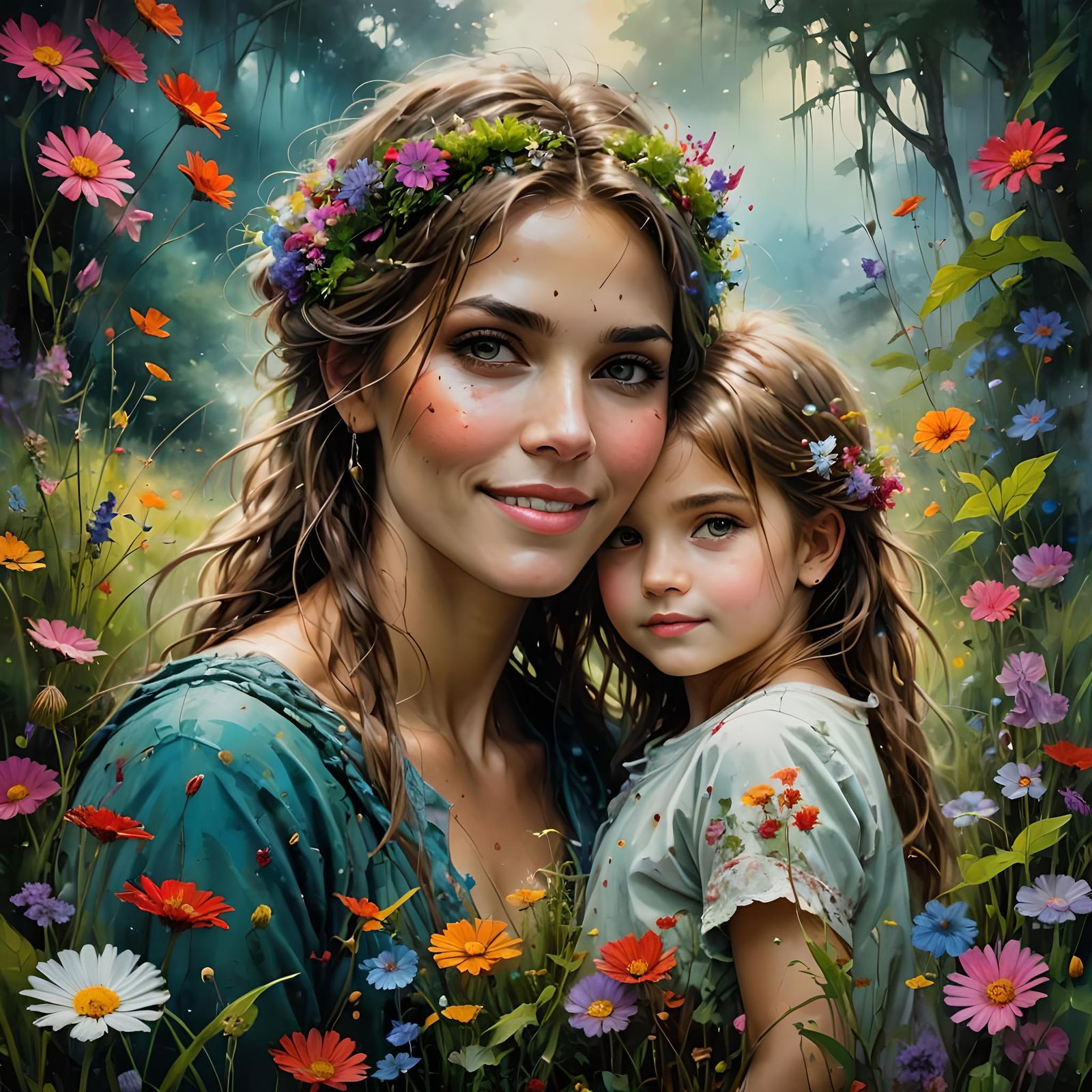 Mother and daughter love!