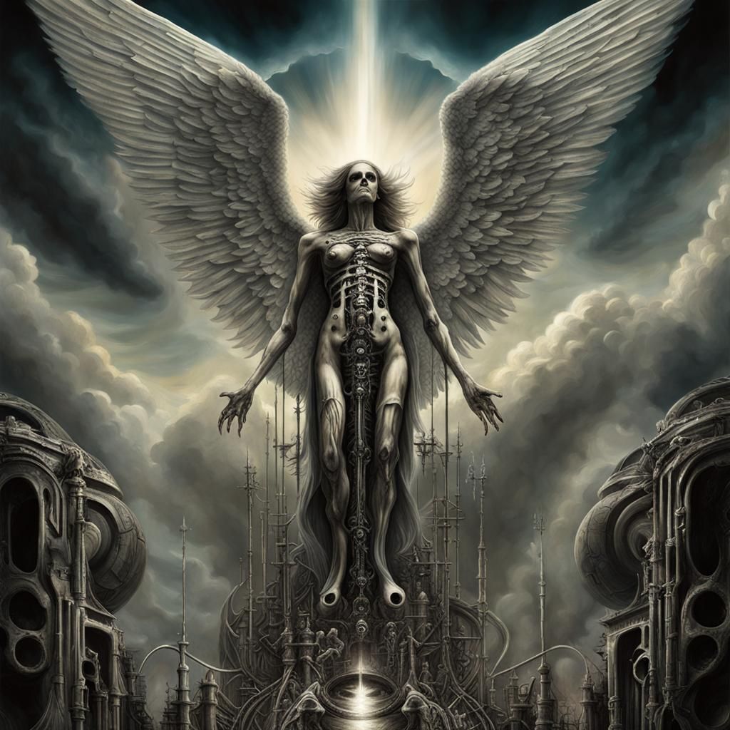 Biomechanical Angel Descending: Album Cover Art