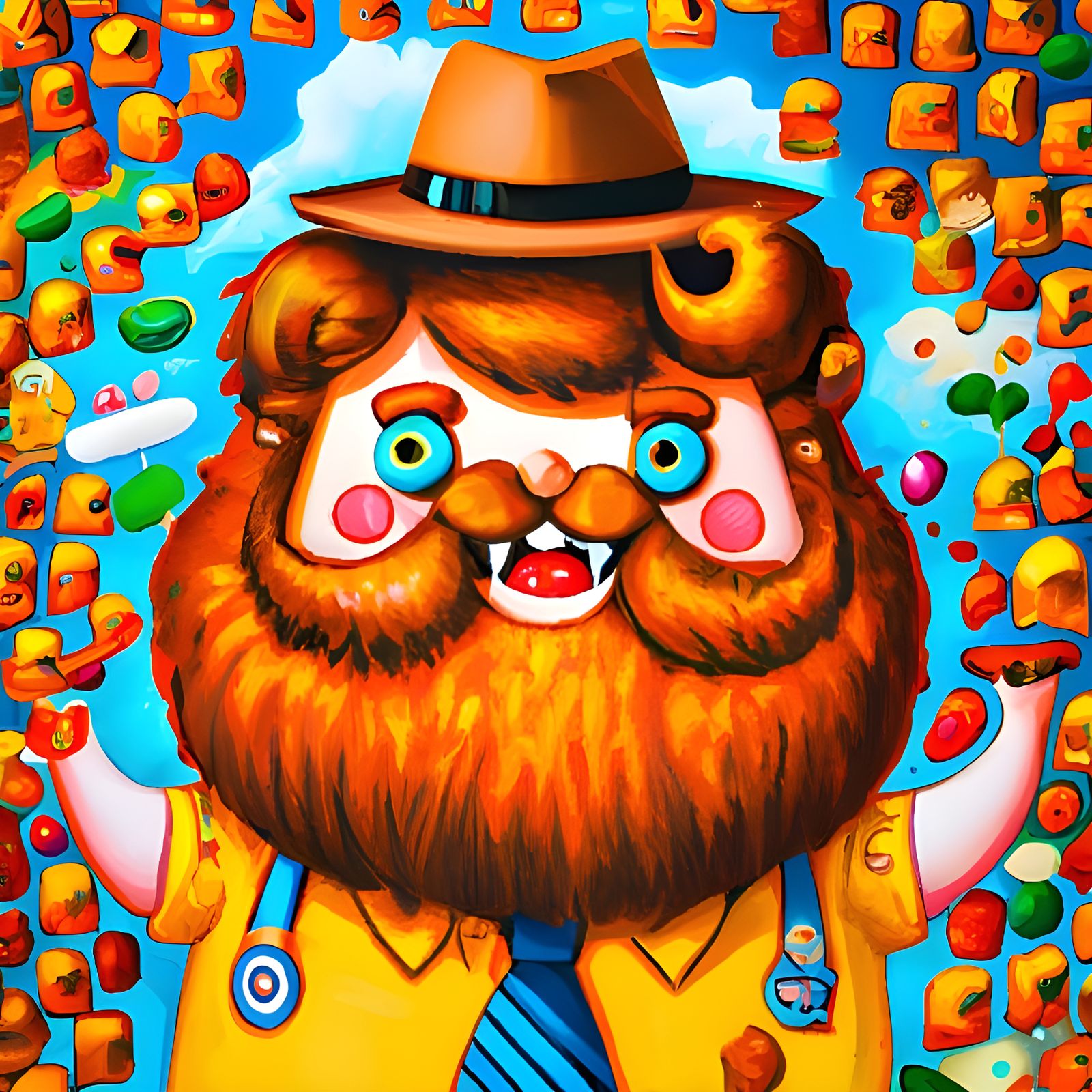 Fantastical Tater Tot Fantasy Painting