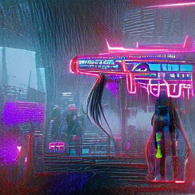 Cyberpunk 2099 Neon Cityscape