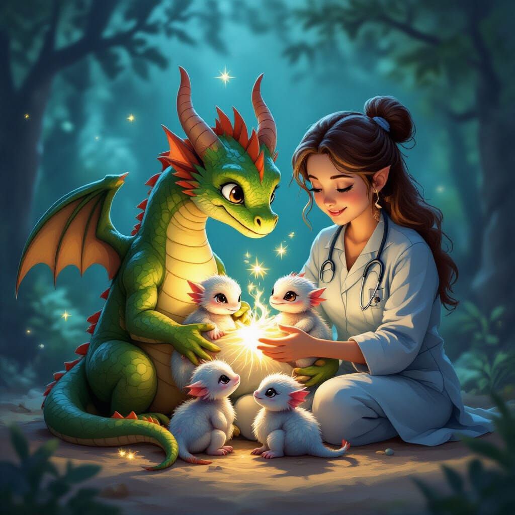 Dragon Vet Cares for Hatchlings in Starlight and Smoke