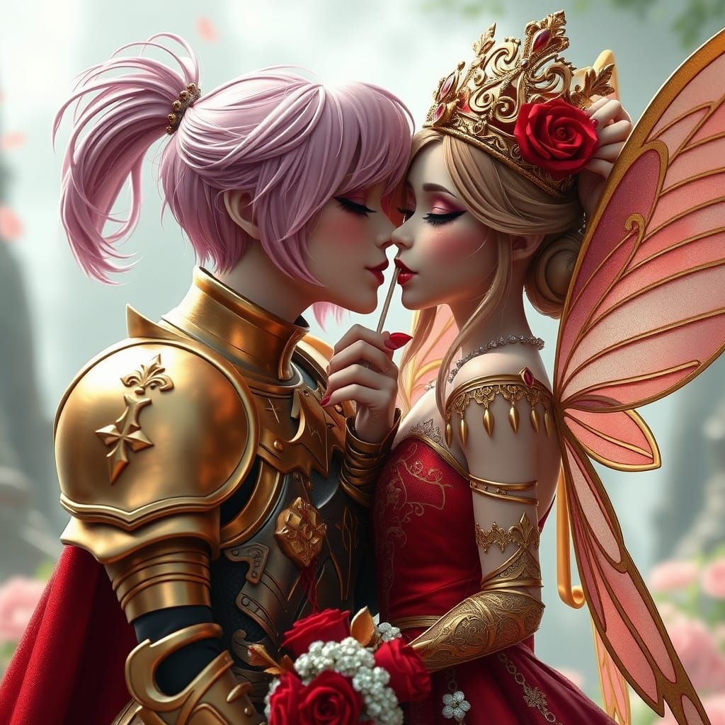 Fairies in Love: A 3D Romantic Wedding Scene