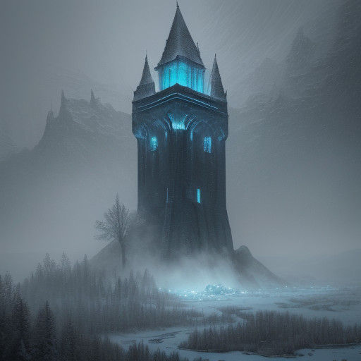 Ancient Prison Tower Emerges from Winter's Shroud in a Drama...