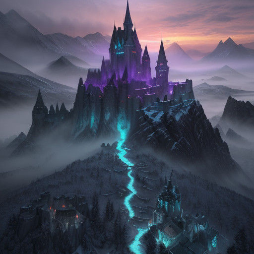 Dungeons and Dragons Fantasy Prison Reveal in Snowy Mountain...