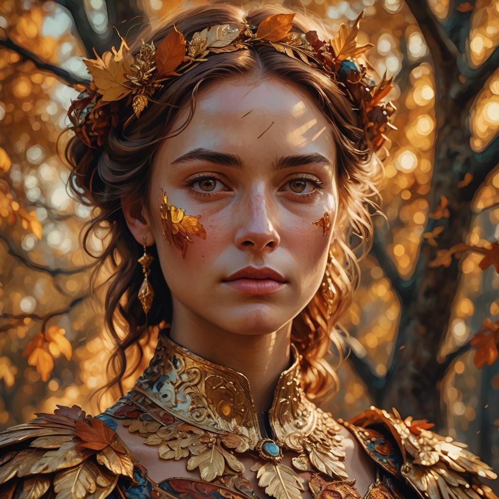 Fantasy Portrait in Post-Impressionist Digital Art Style