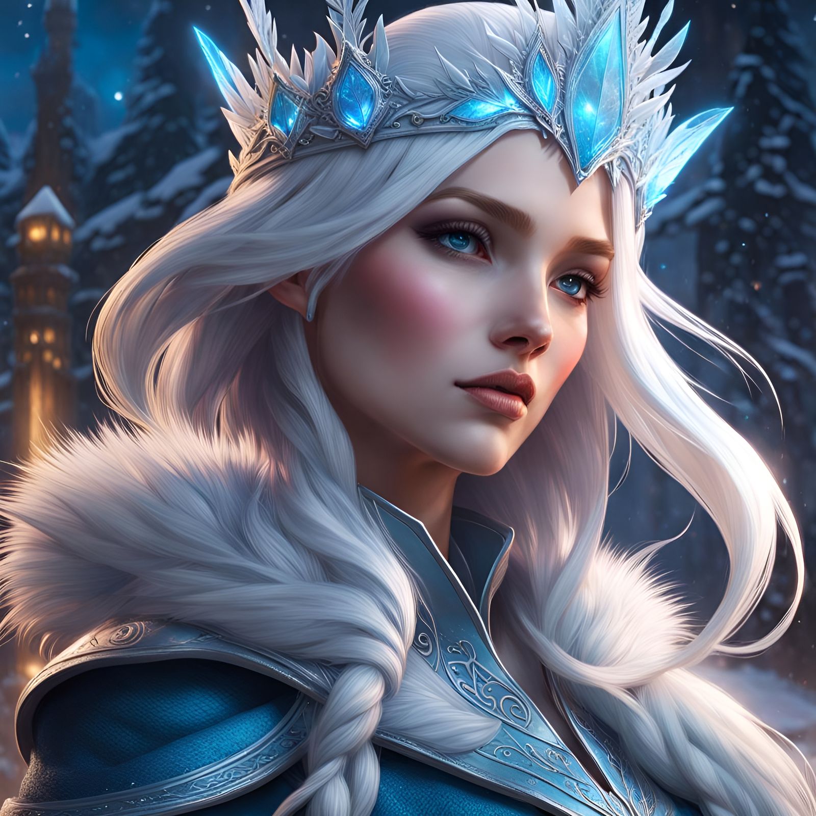 Snow Queen and Jack Frost Portrait