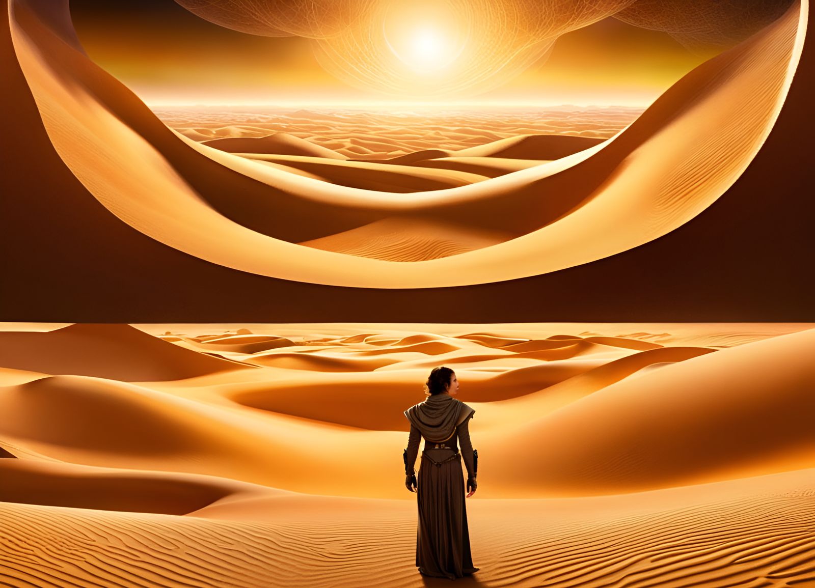 Ethereal Sand Dreamscapes: A Dune-Inspired AI Image