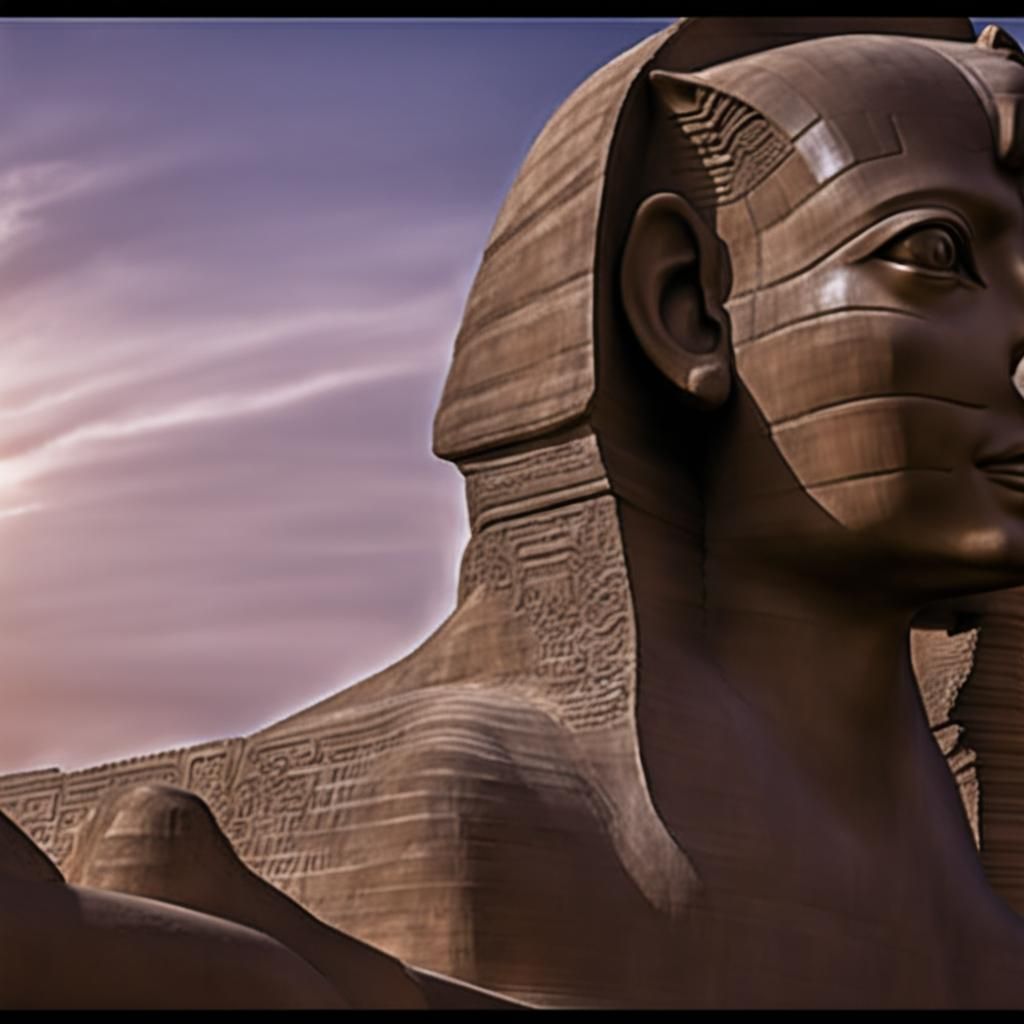 Hyperrealistic Sphinx with Intricate Details