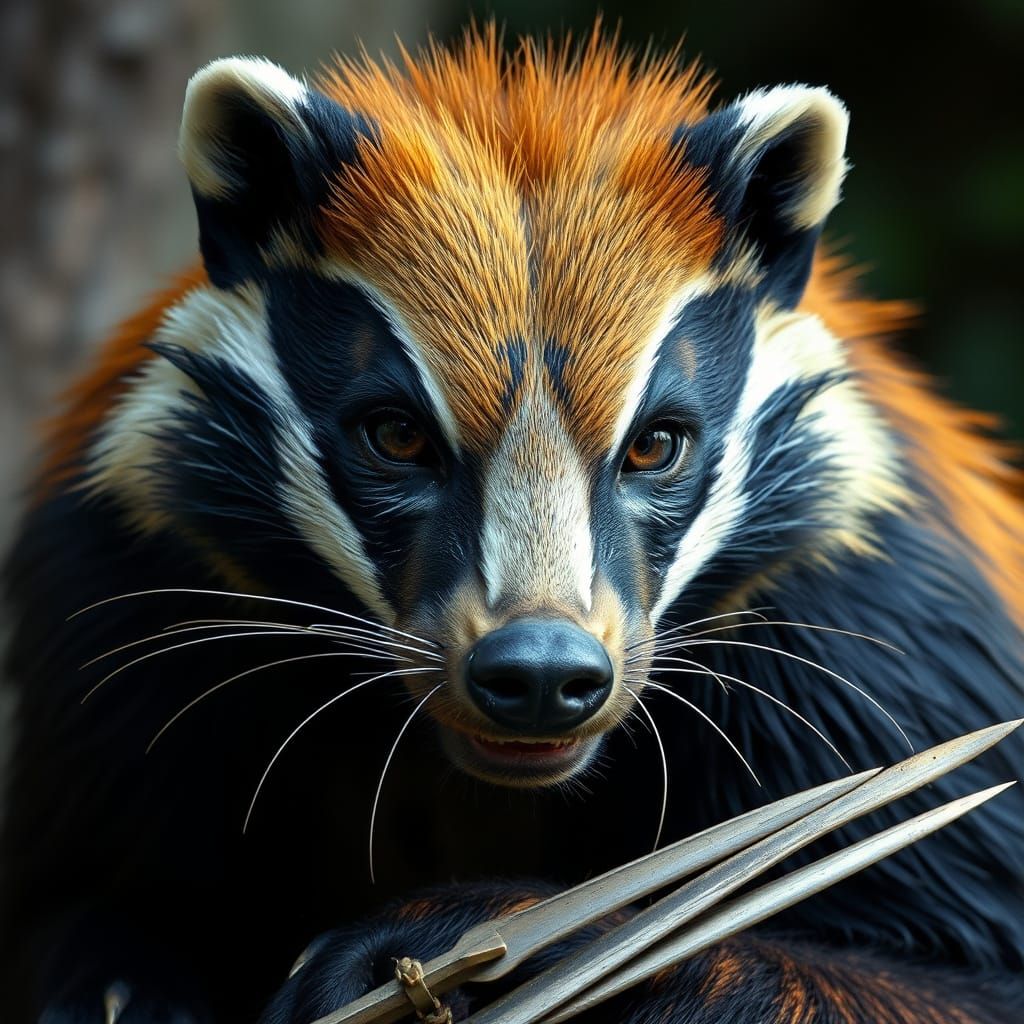 Wolverine Human Badger Hybrid Animal