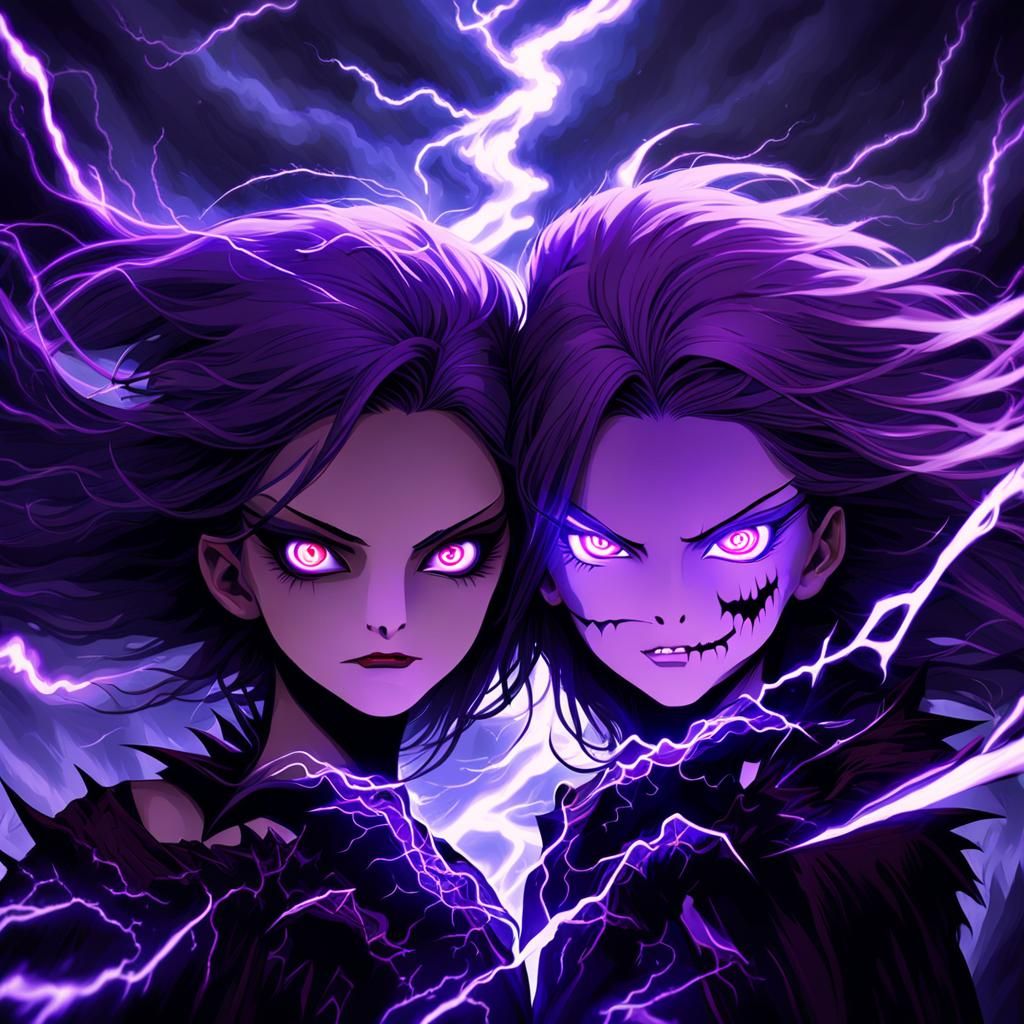 Supernatural Anime Goddesses Unleash Dark Magic