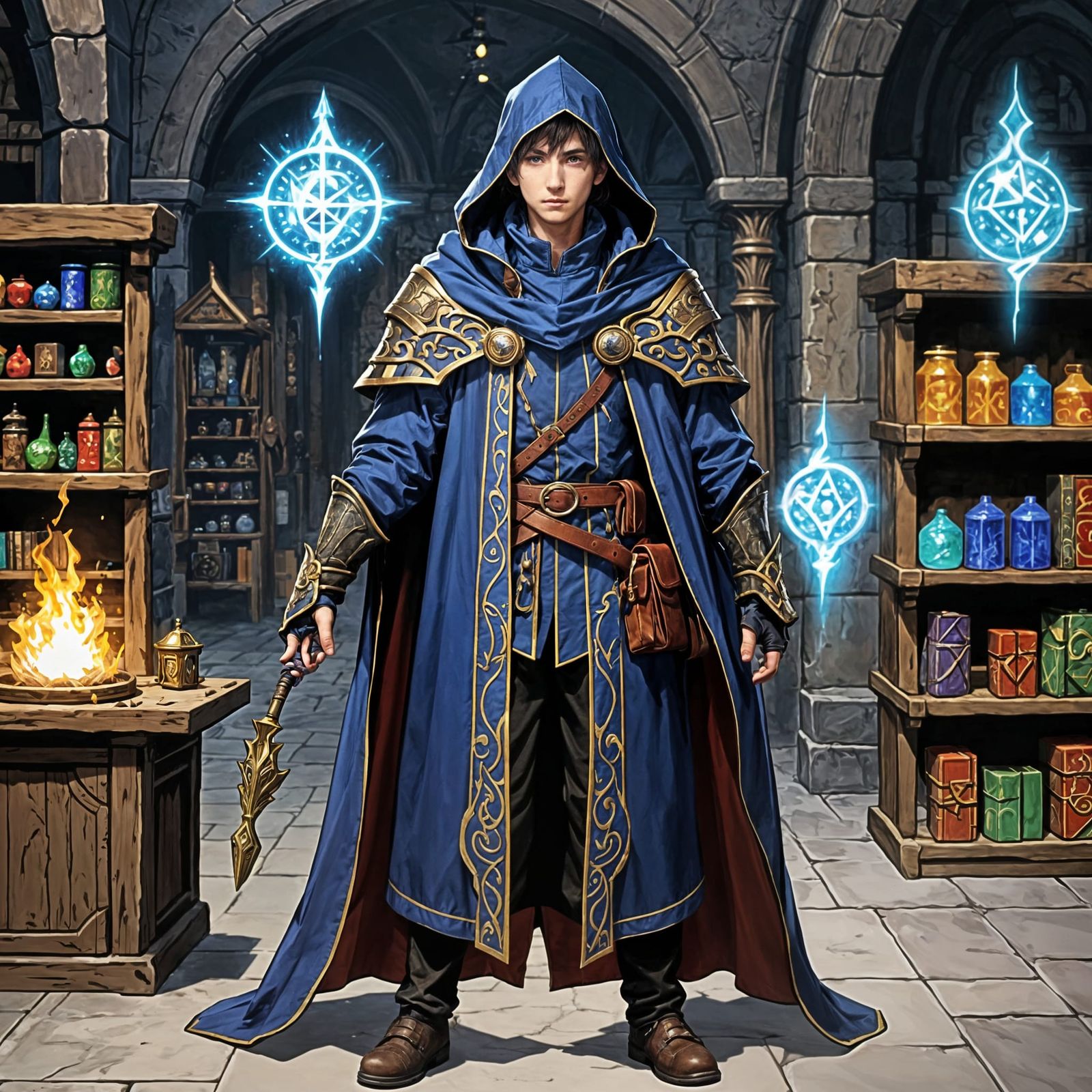 Mage in Workshop from JRPG