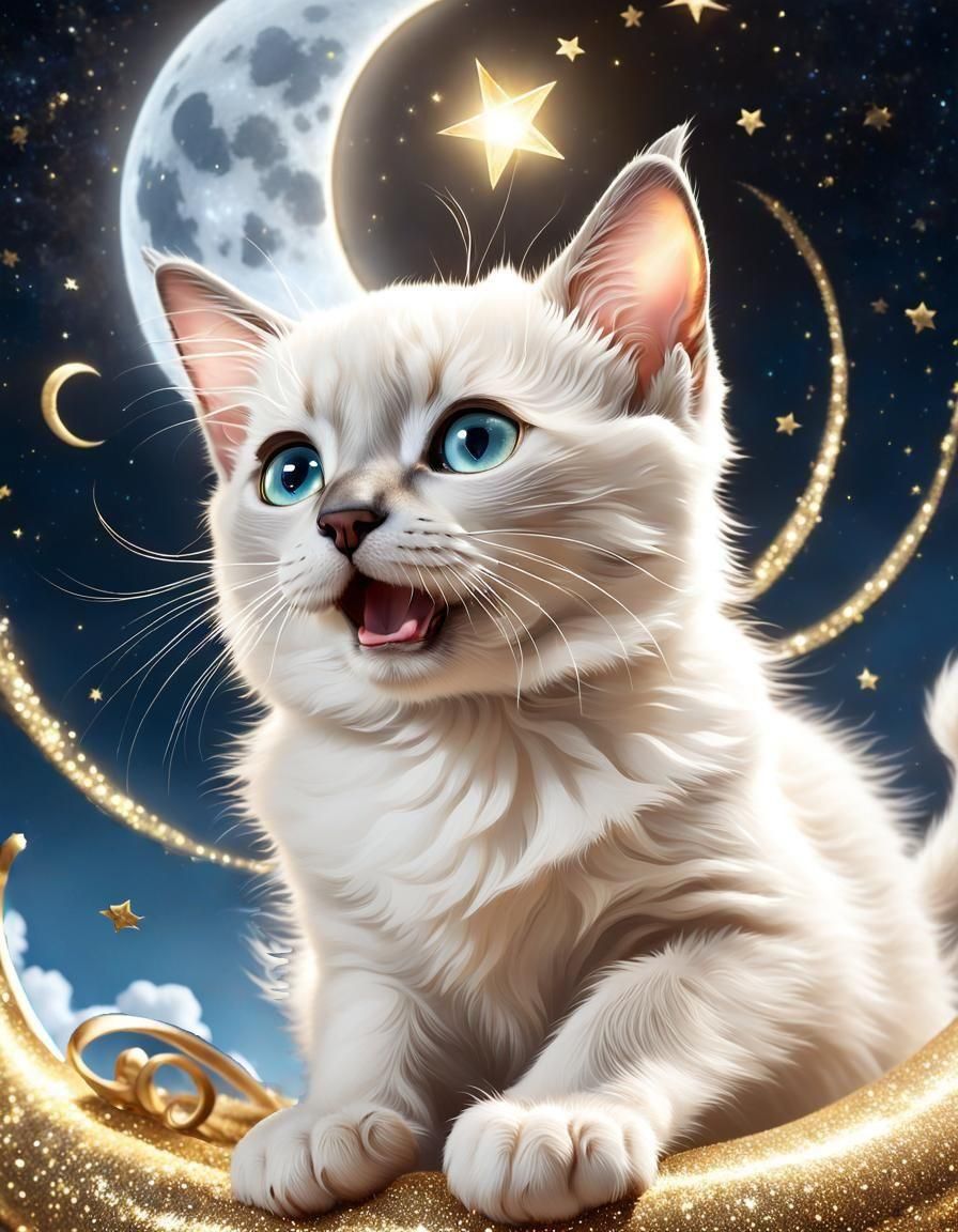 Swirling Gold and Blue Cloudscape in HDR