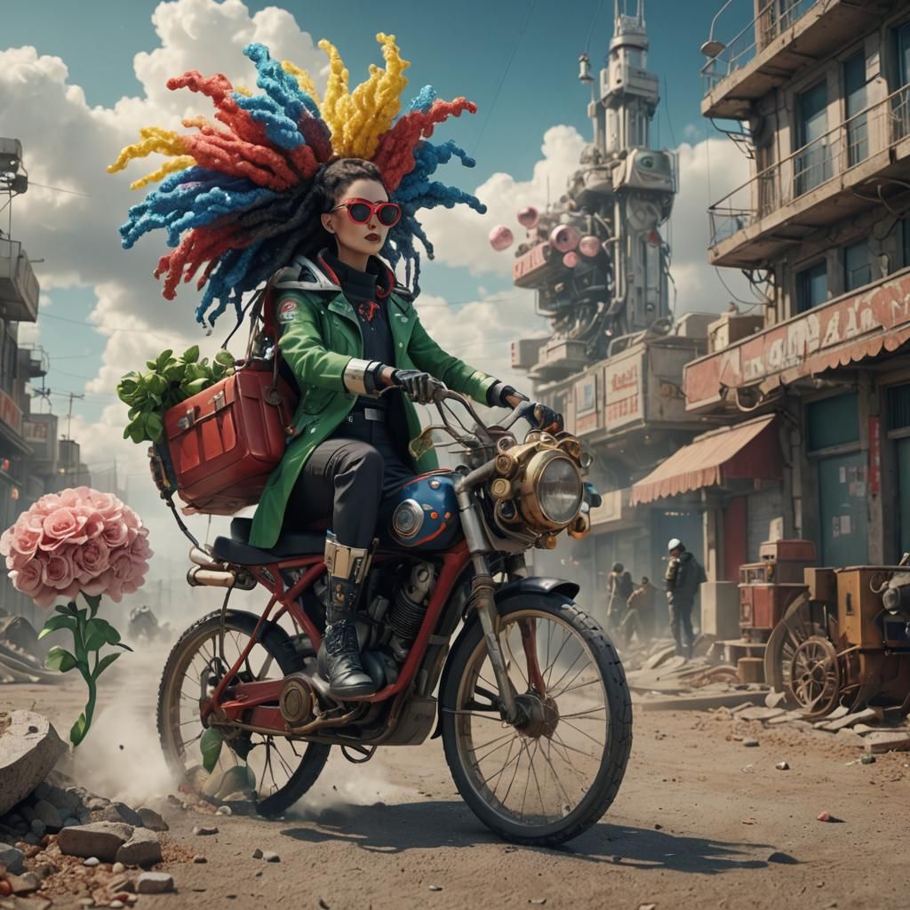 Sci-Fi Portrait of an Elderly Woman in Cinema 4D