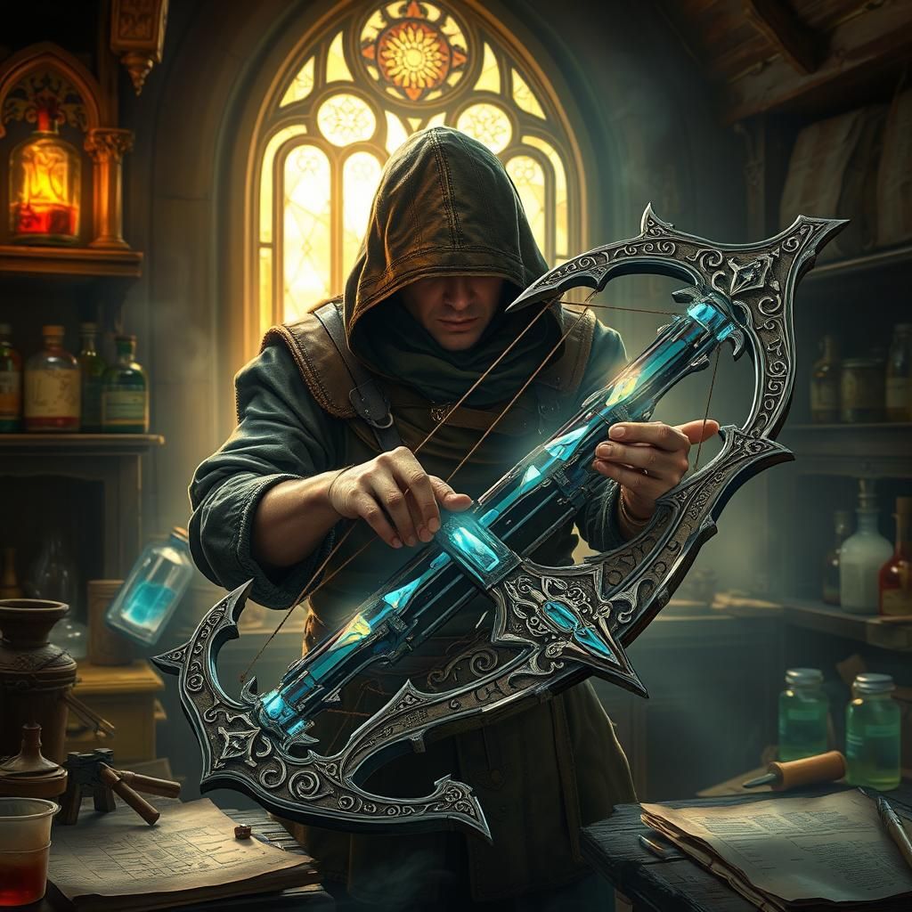 The art of crafting a fantasy crossbow !