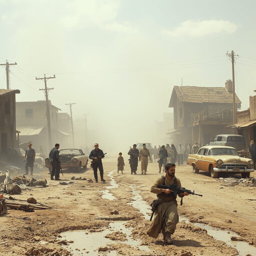 Post-Apocalyptic World with Armed Survivors