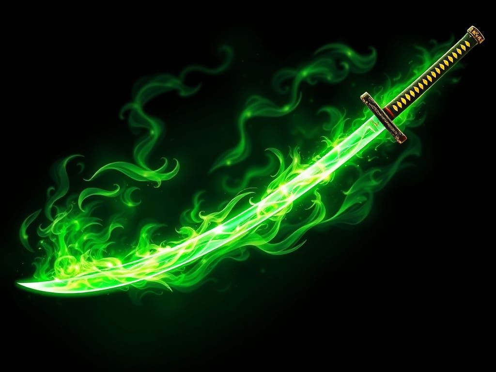 Sword of Eternal Life in Vibrant Anime Style