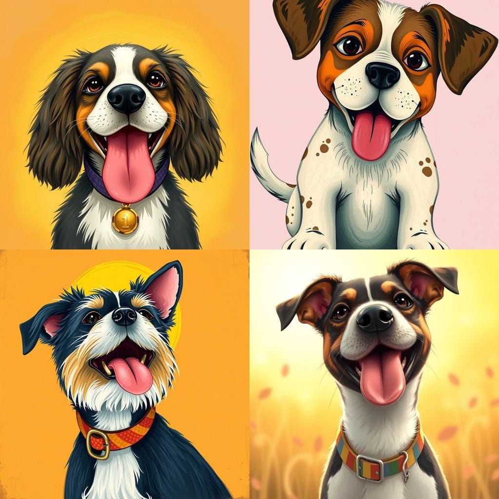 Cute Dog Sticking Tongue Out