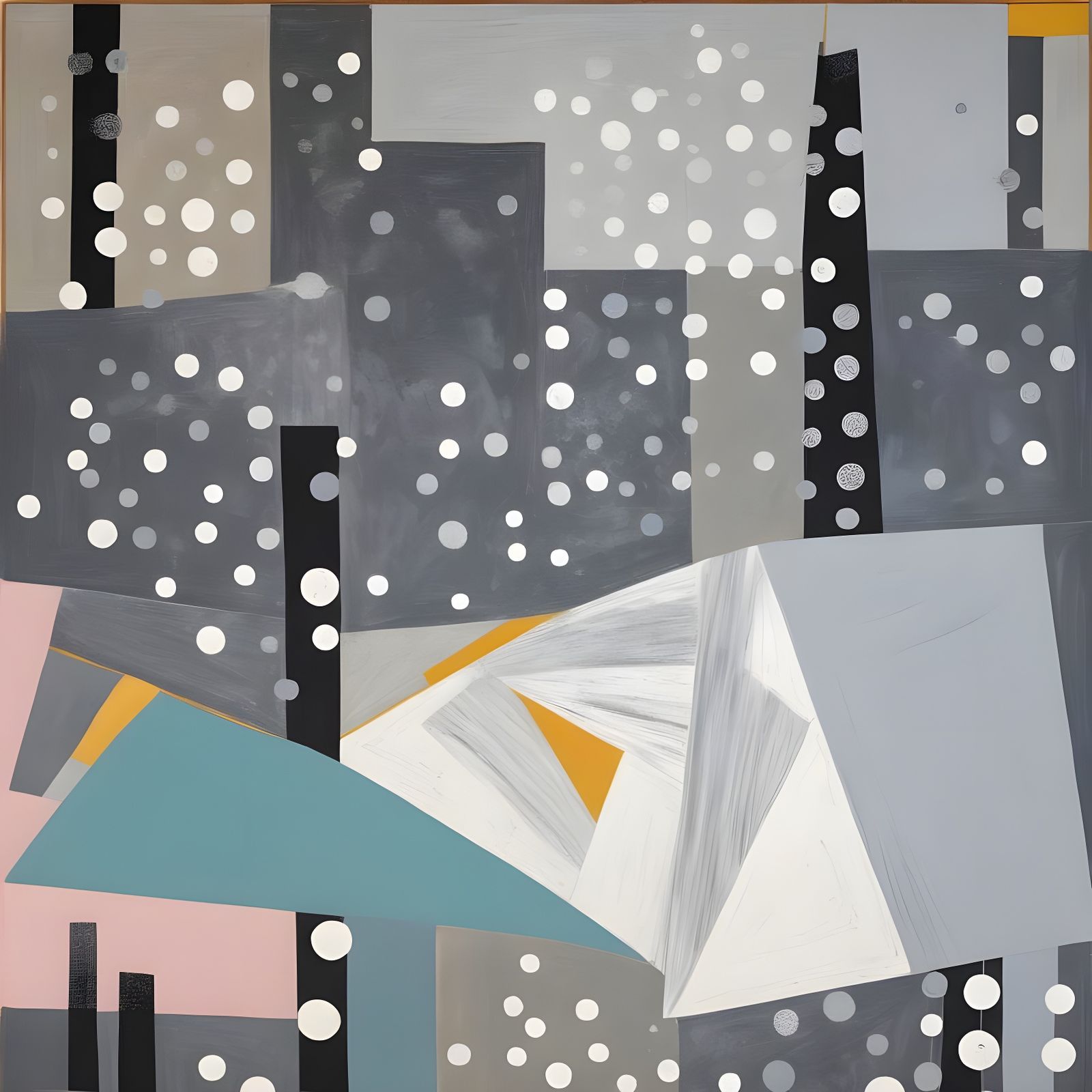 Abstract Landscape Inspired by Modern Masters