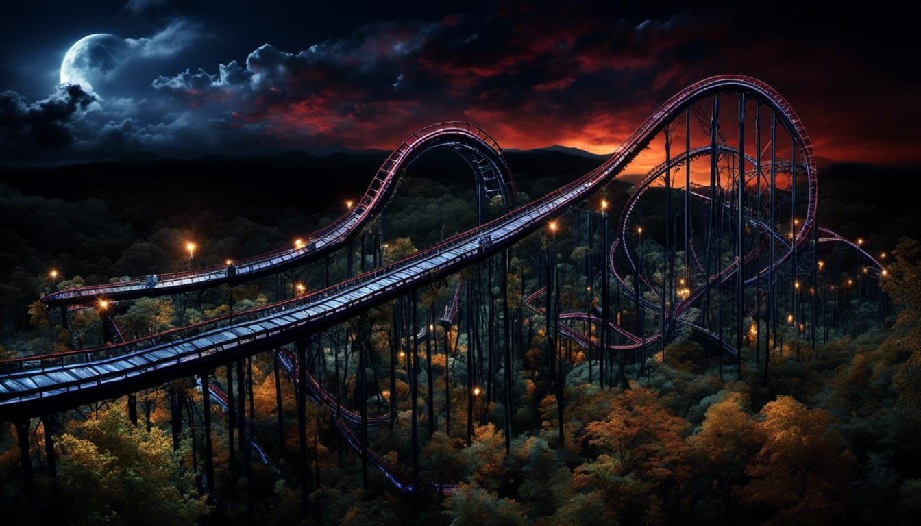 Haunted Roller Coaster Plunges into Dark Fantasy