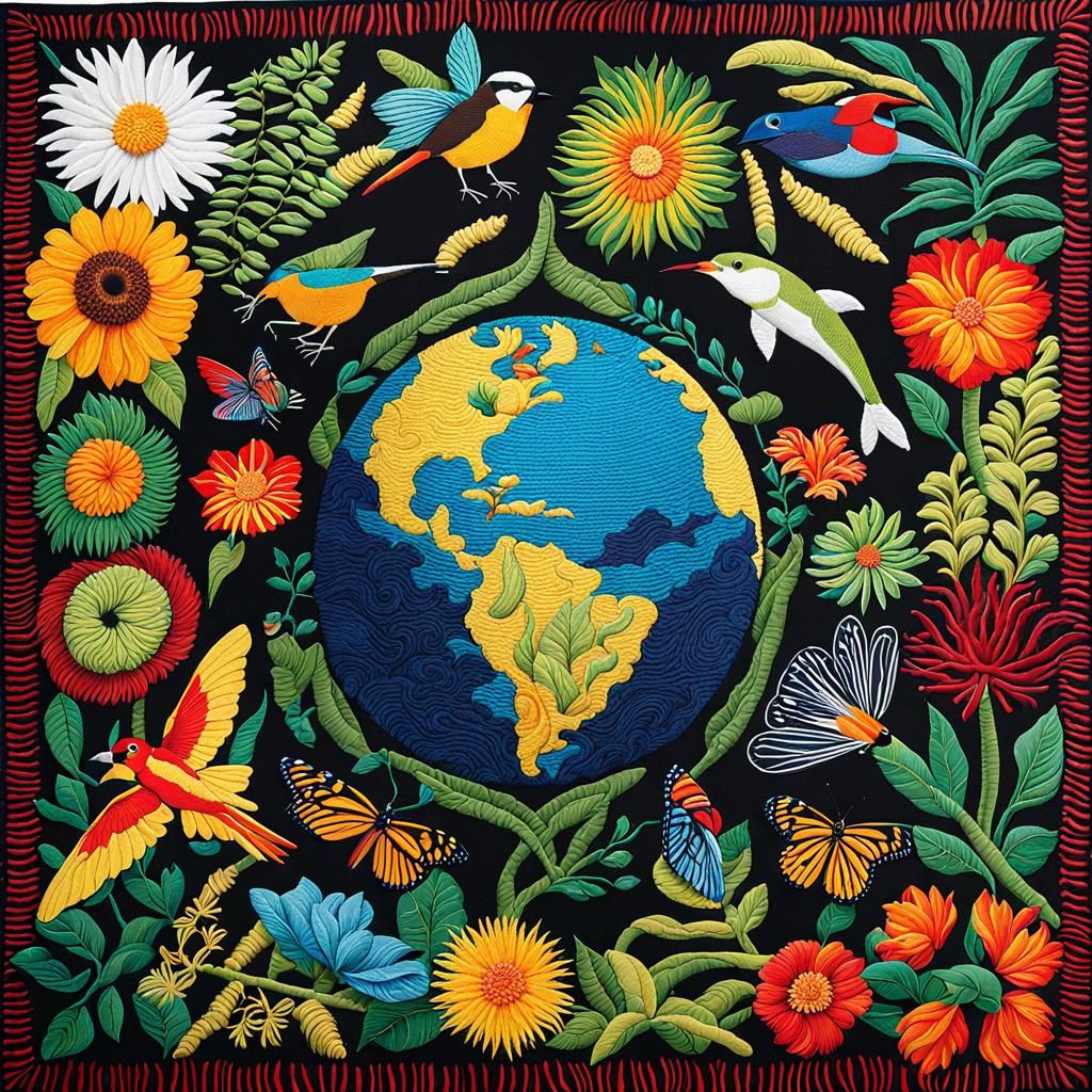 Vibrant Terrestrial Tapestry of Earth's Life