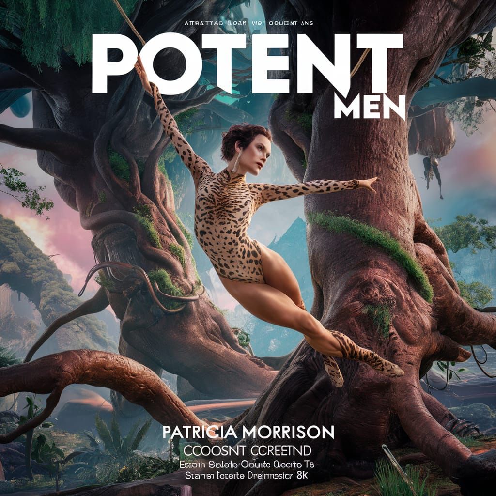 Patricia Morrison on Potent Men Magazine Cover