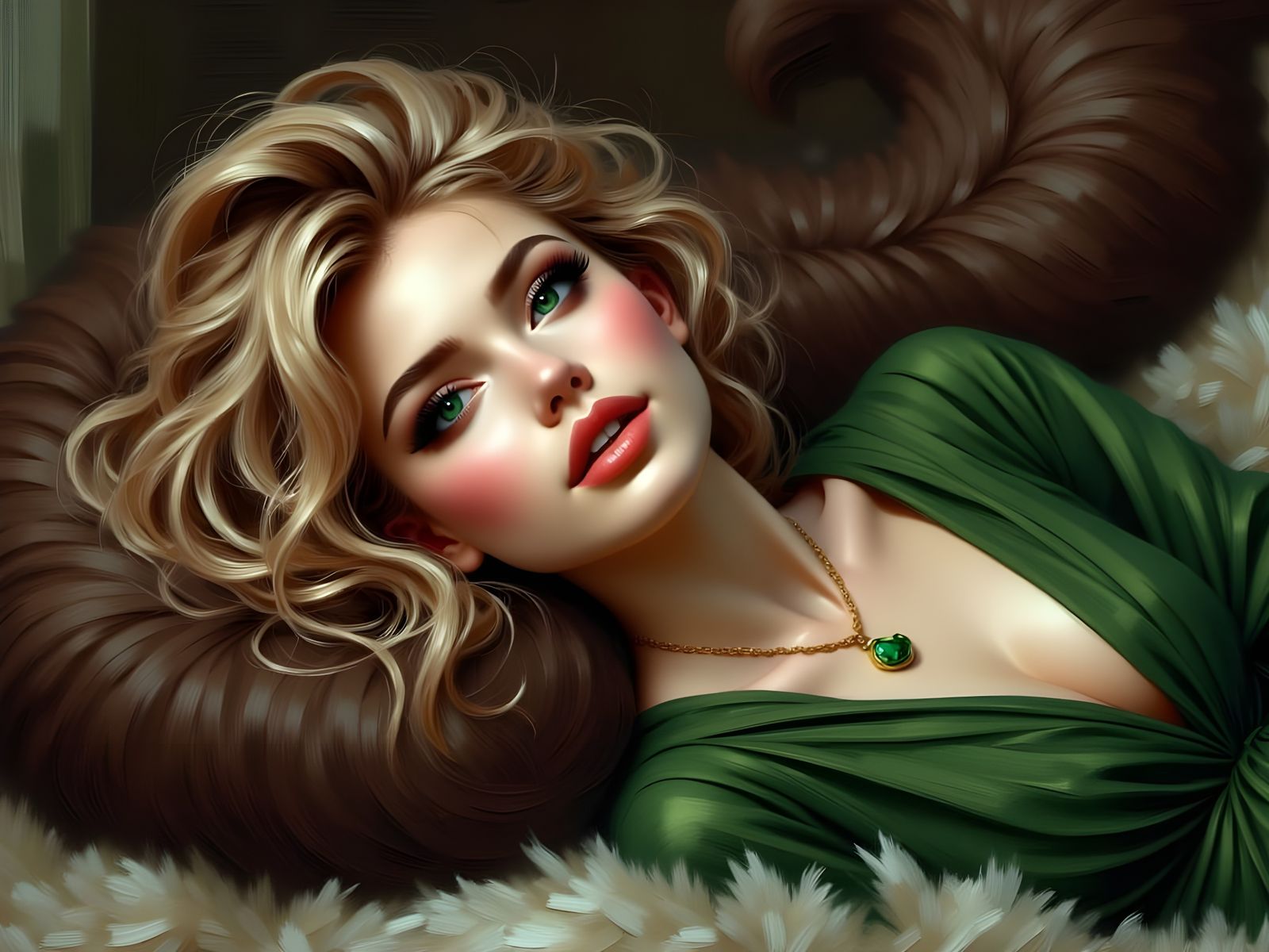 Norse Goddess in Ethereal Splendor