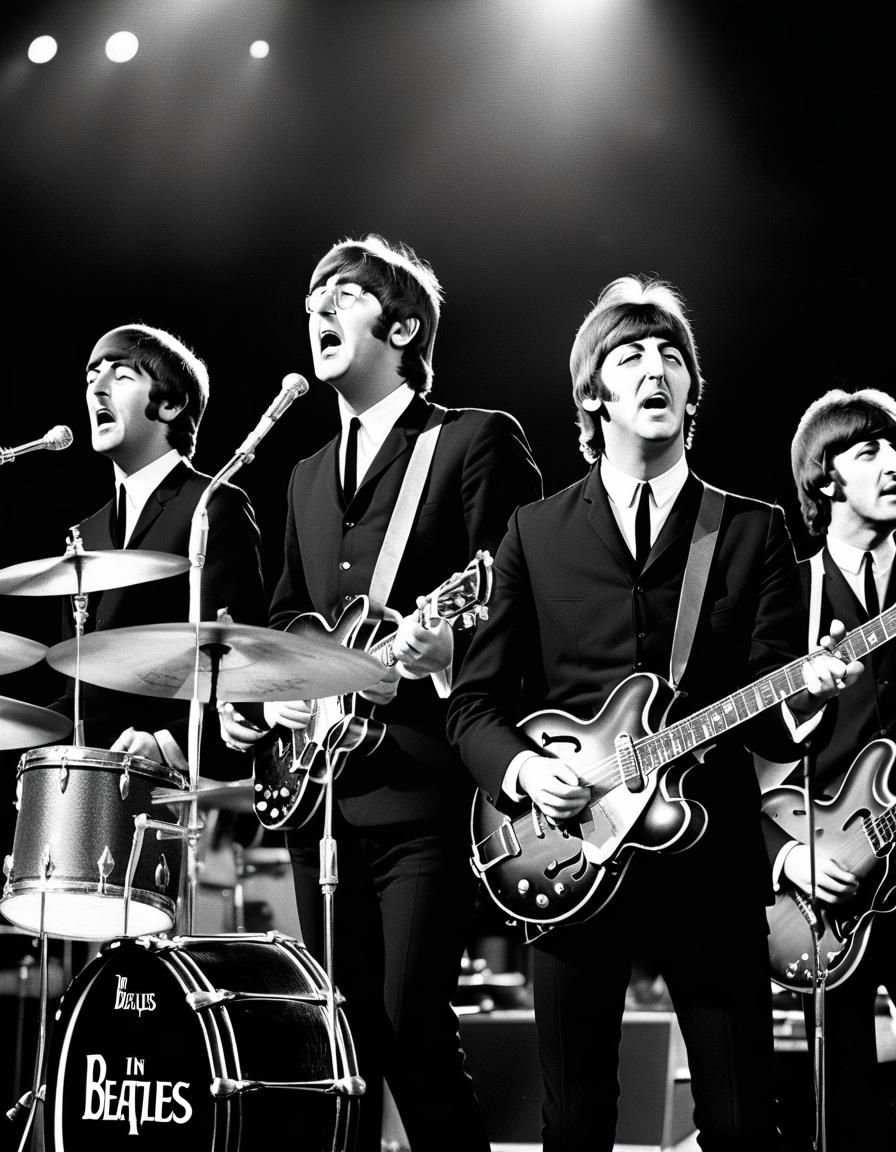 The Beatles in Concert, 1964, Hyperrealistic Photography