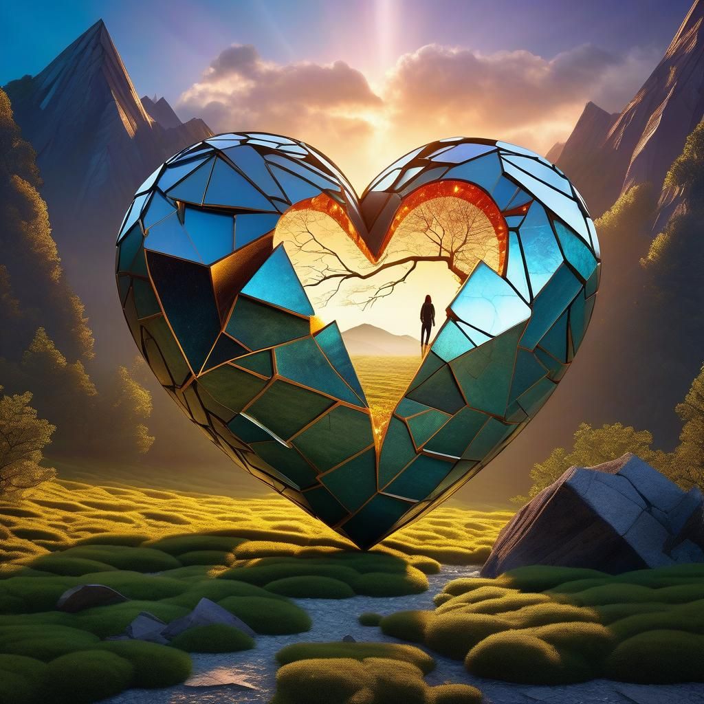 Rebirth: Nonbinary Person Emerges from Broken Heart