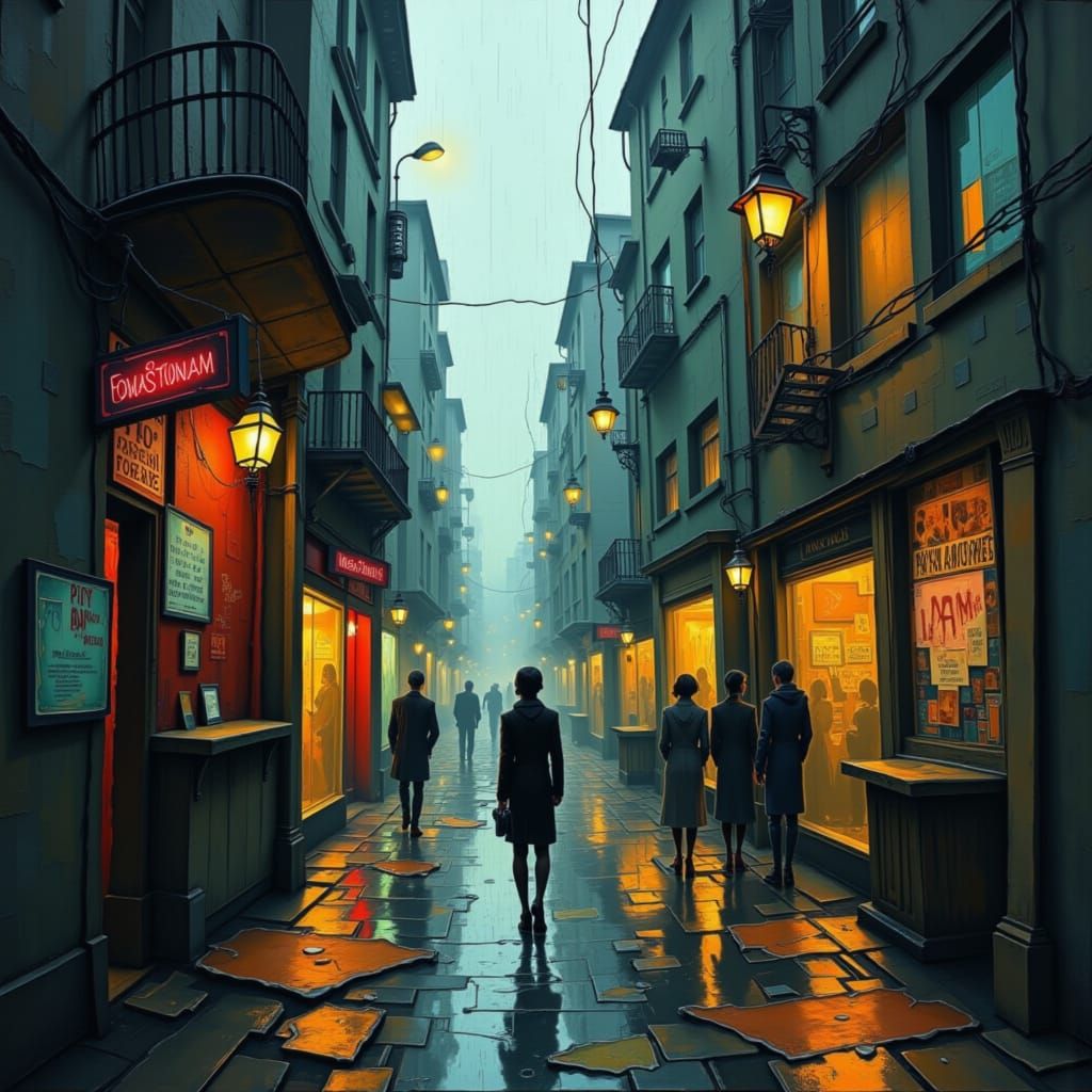 Emotional Weather: Surreal Dream-City Alleys