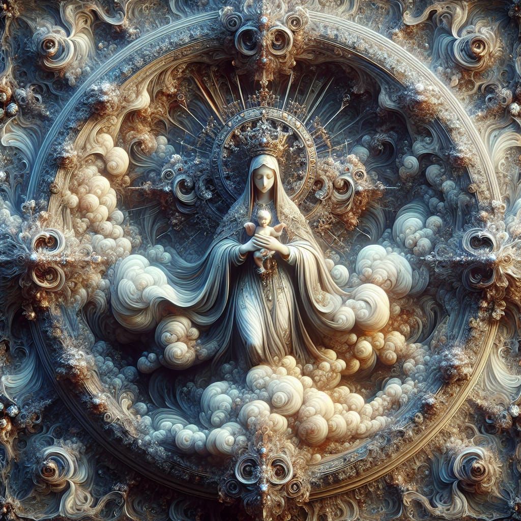 Our Lady of Faith in a Detailed Matte Painting