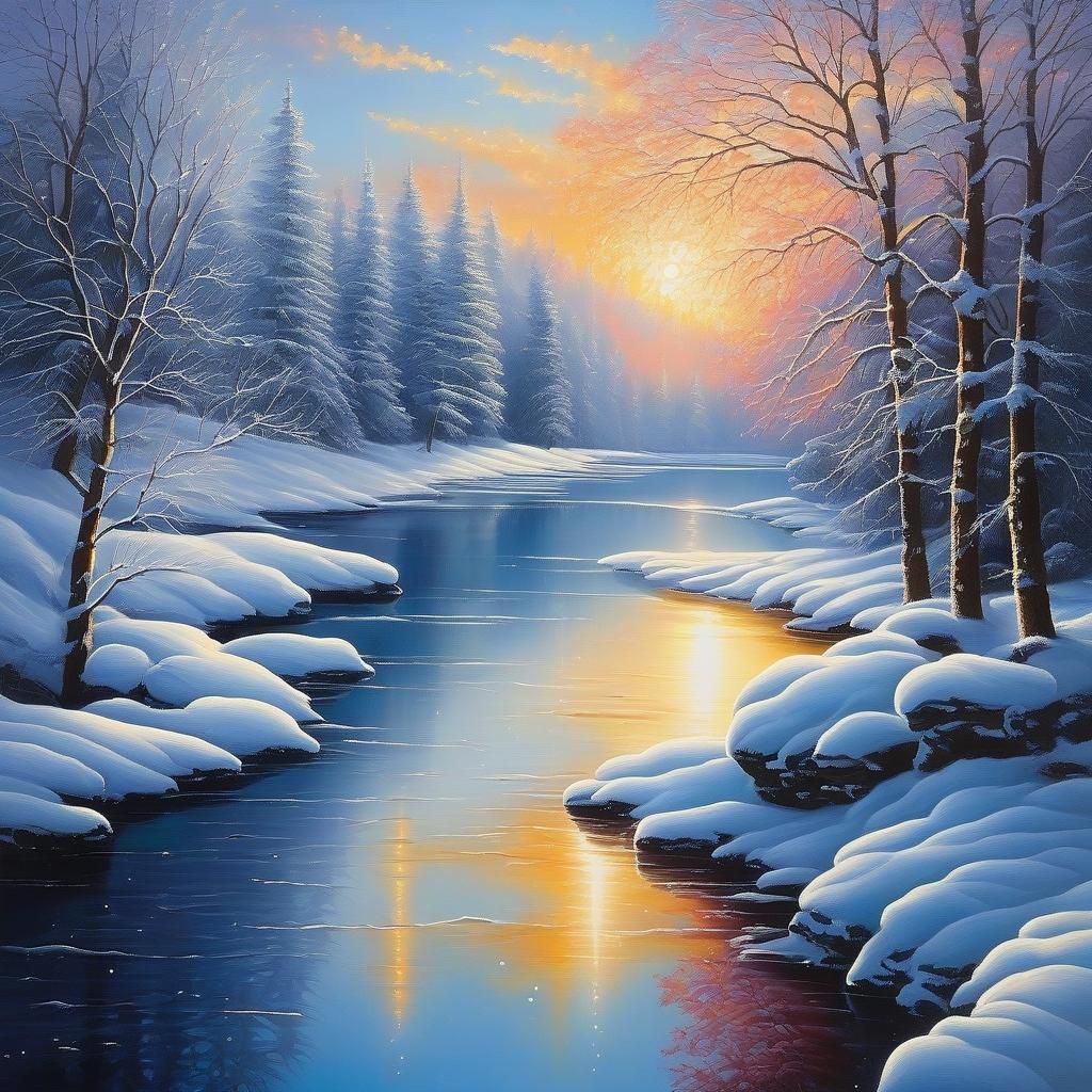 Painting Full of Meaning and Radiant Colors