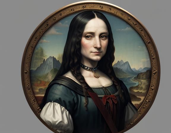 Harley Quinn as Mona Lisa, Beatrix Potter Style