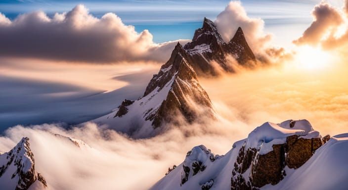 Dragon Cloudscape with Aurora Borealis and Foxfire