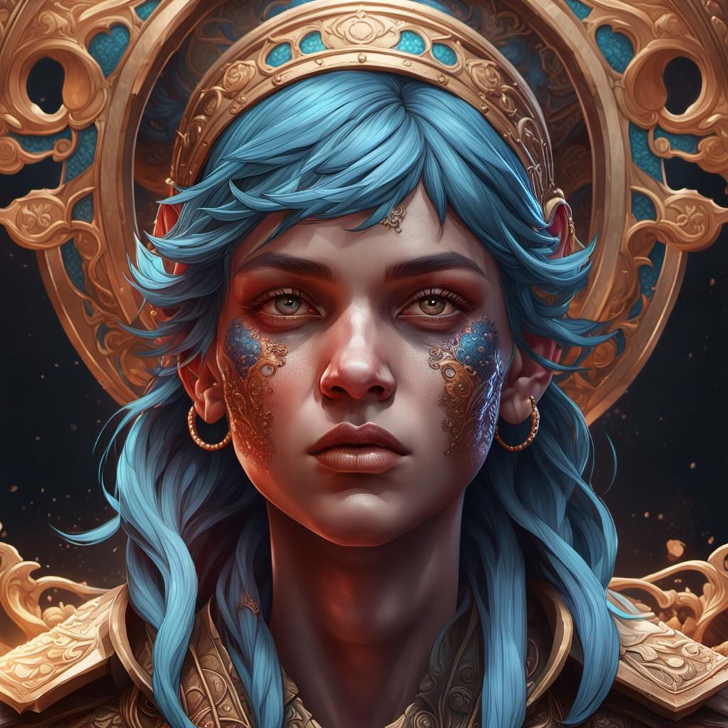 Glutton Deadly Sin Portrait in Artgerm Style