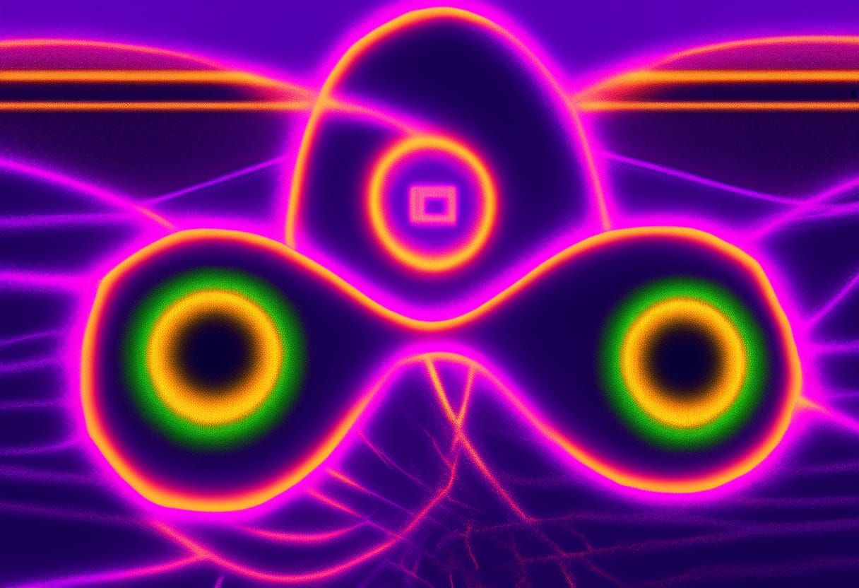 Vibrant Infinity Symbol in Deep Colors