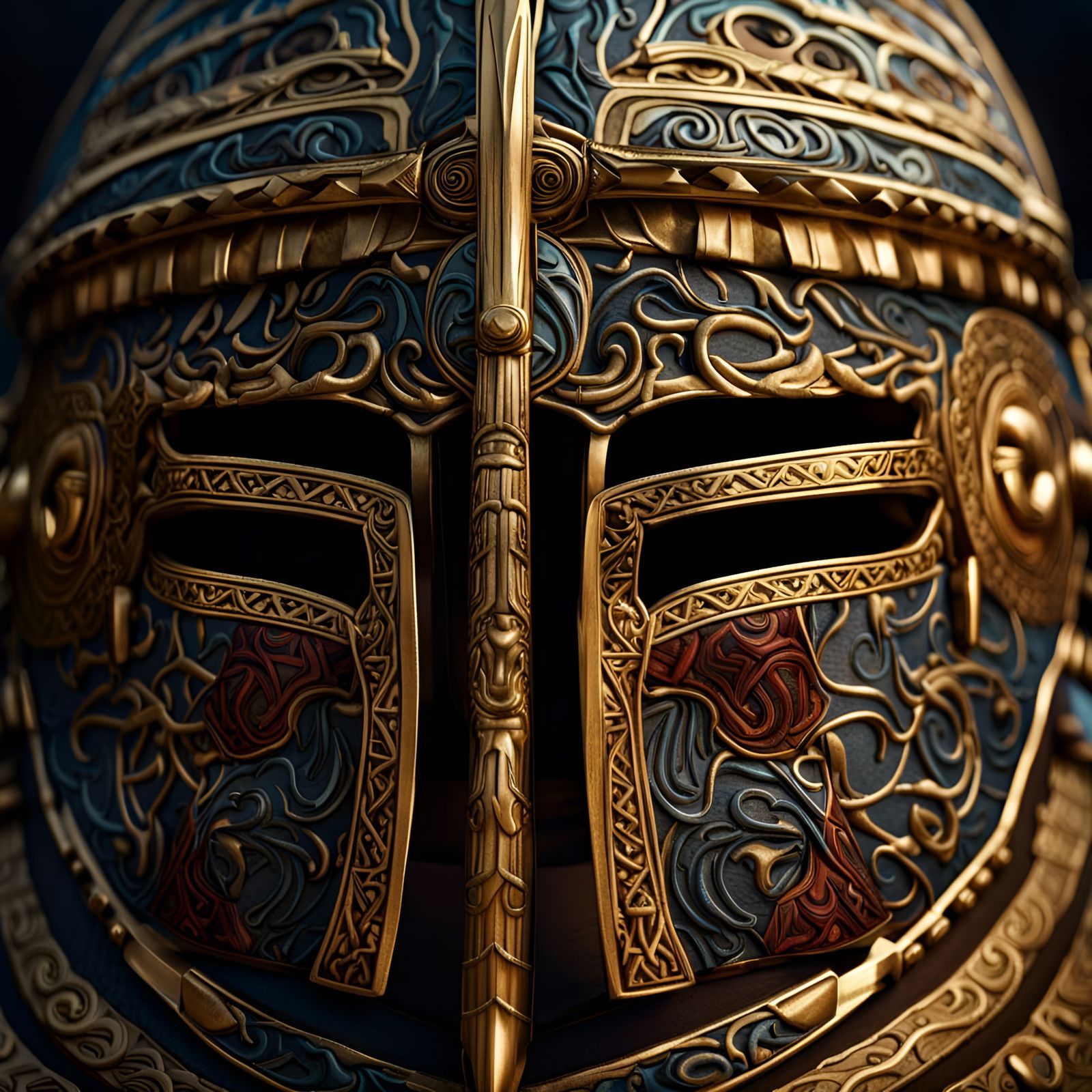Detailed Photograph of the Sutton Hoo Helmet