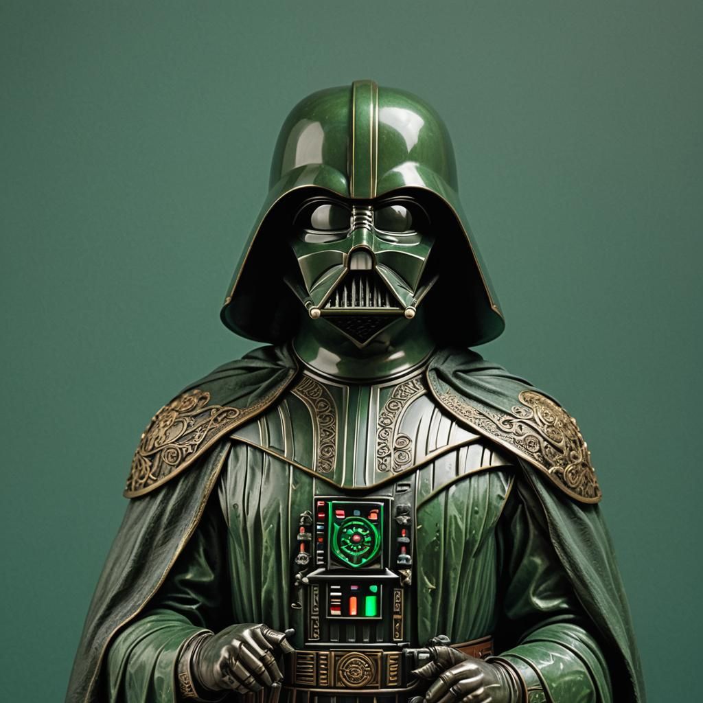 Darth Vader Bronze Bust in Persian Style