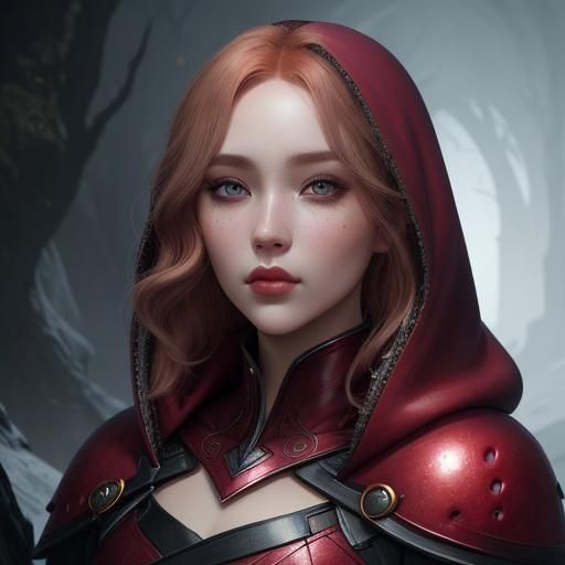 Detailed Portrait of a Woman in Fantasy Art Style