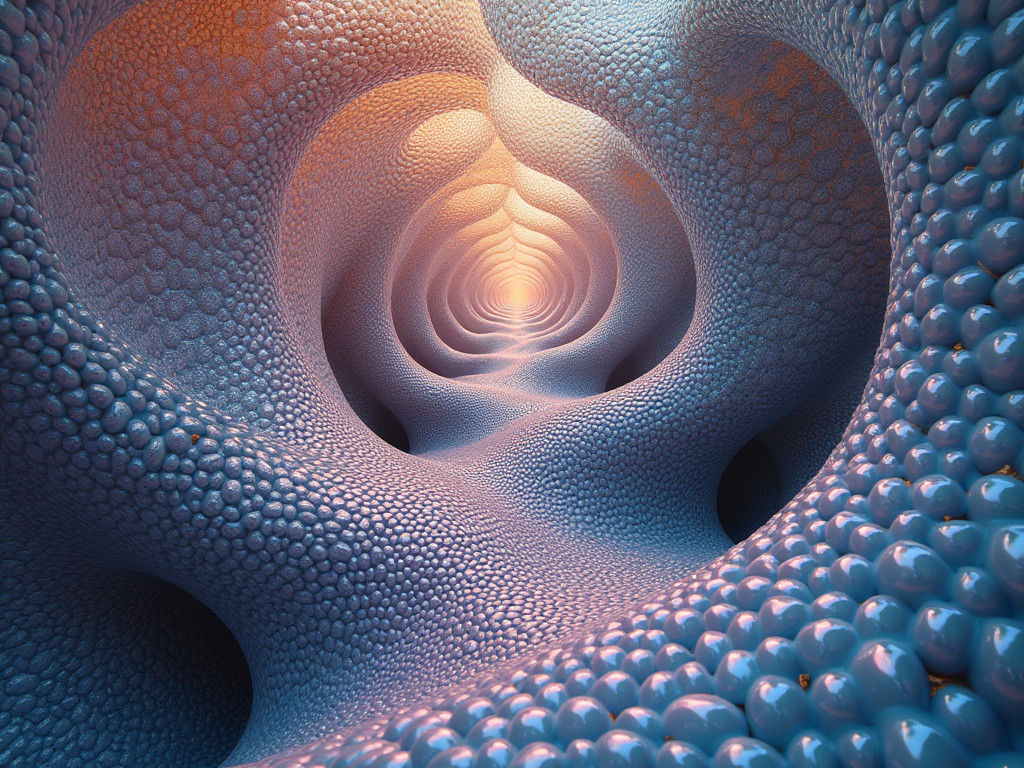 Abstract artwork created from mathematical equations