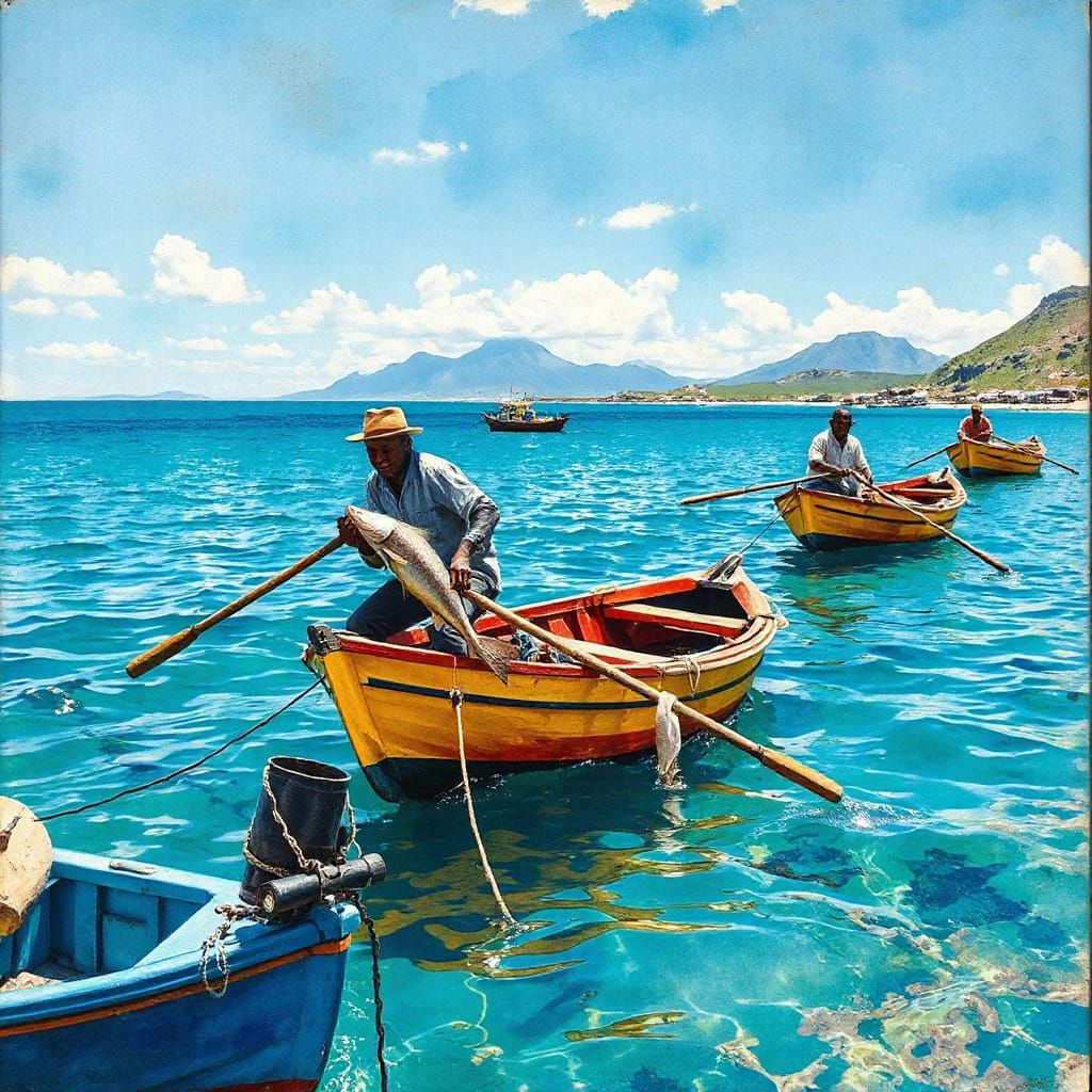 Traditional Fishermen in Paternoster, Western Cape