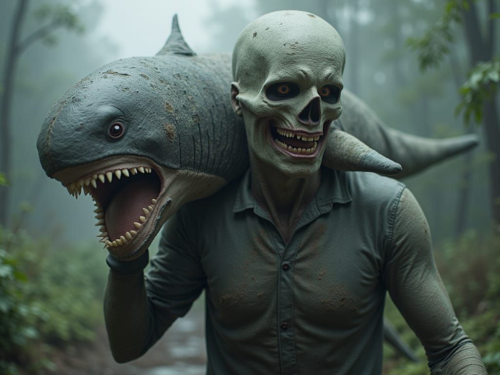 Hyperrealistic Zombie Concept Art