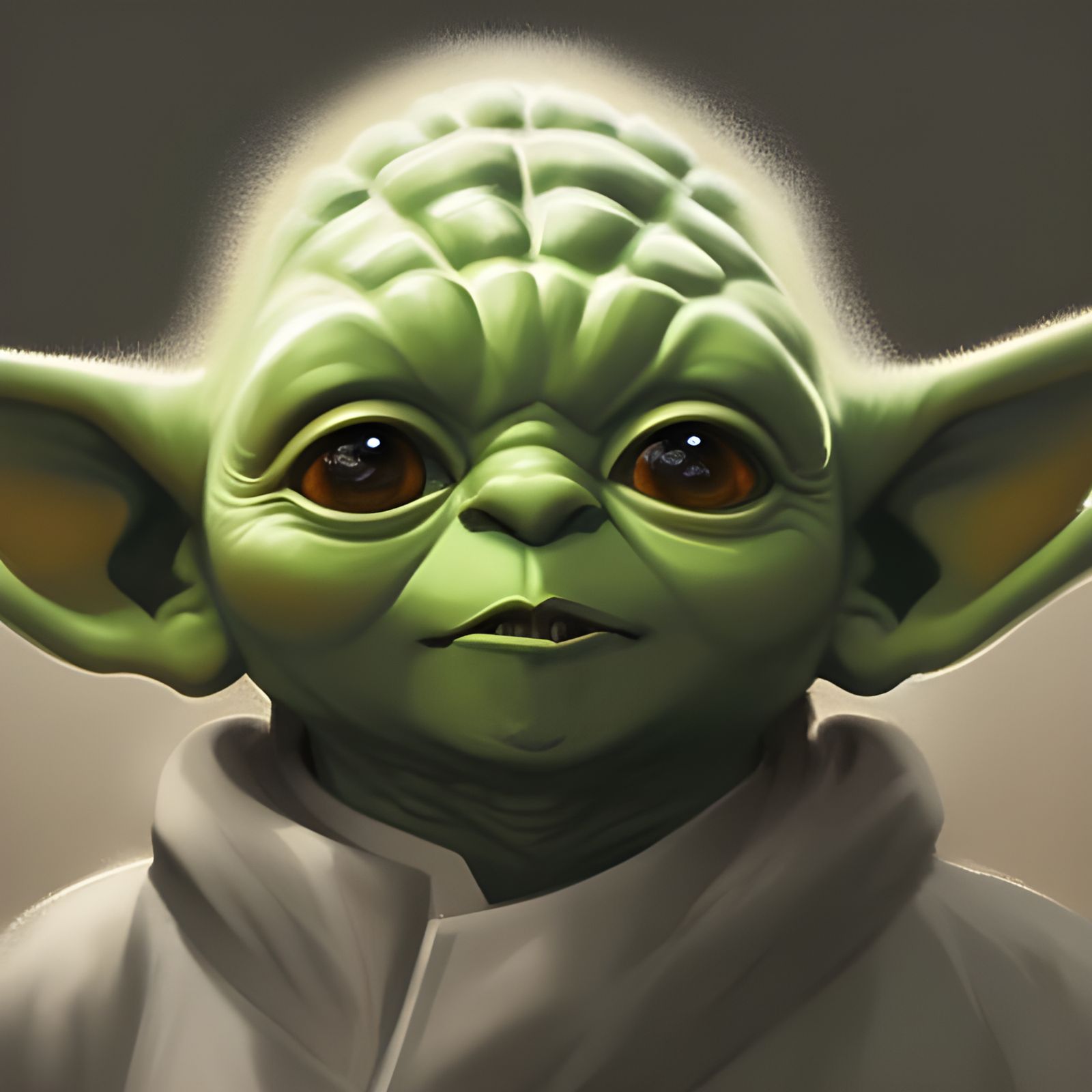 Yoda Pikachu Portrait in Art Nouveau Style