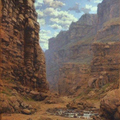 Introspective Figure in Oil Painting Style